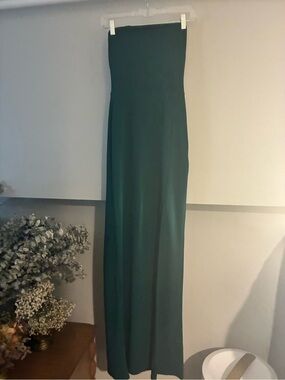 Club L London Emerald Strapless Maxi Gown